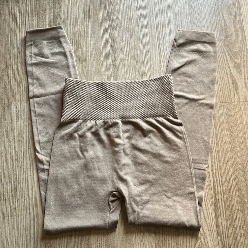 Thick Tan Winter Leggings